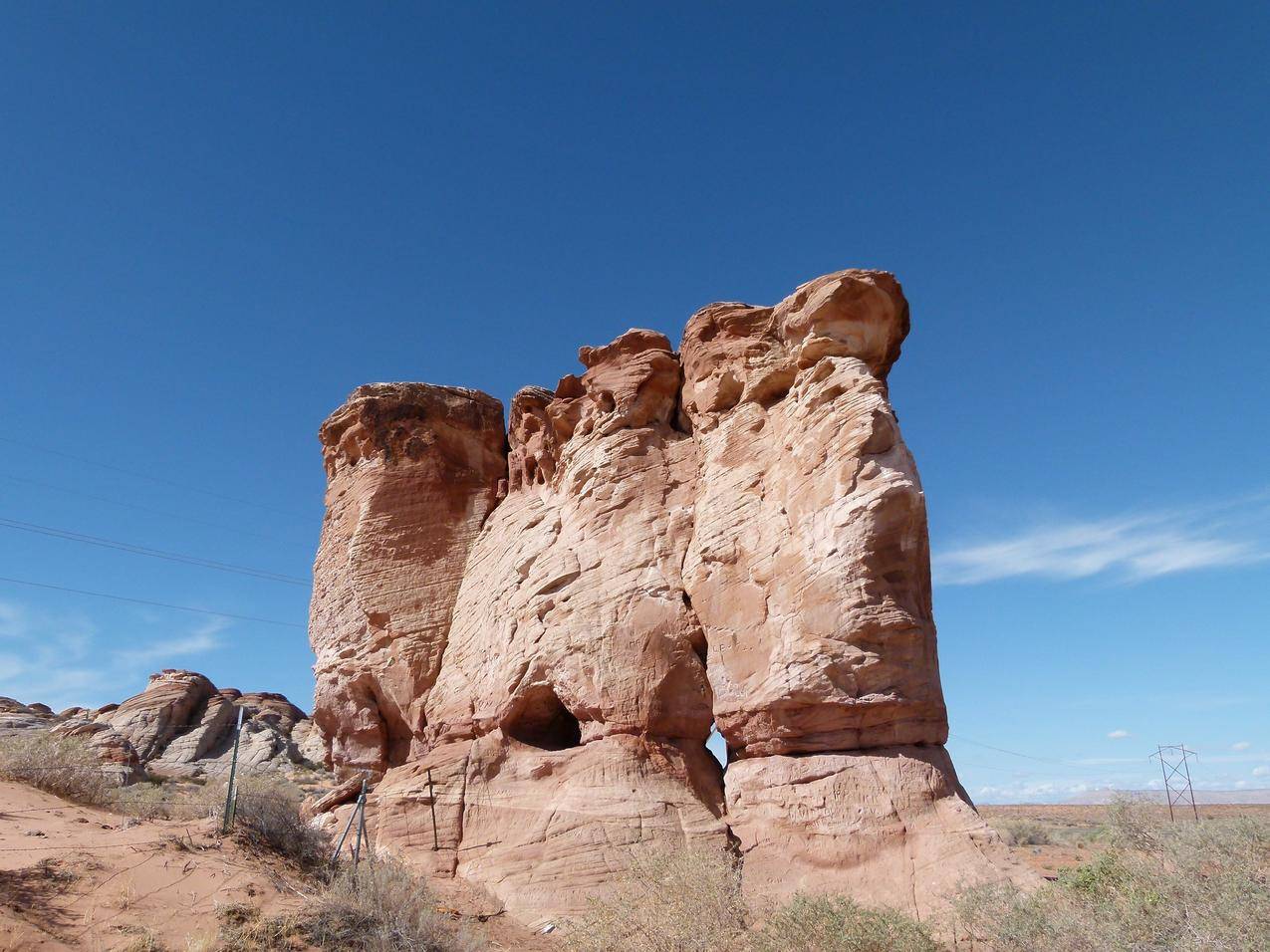 沙漠地质地貌砂岩景观图片