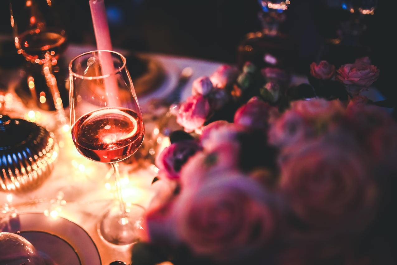 玫瑰酒杯