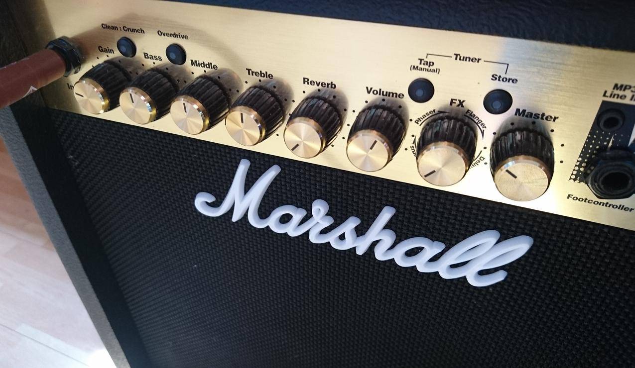 黑色和银色的Marshall,Guitar,Amplifier