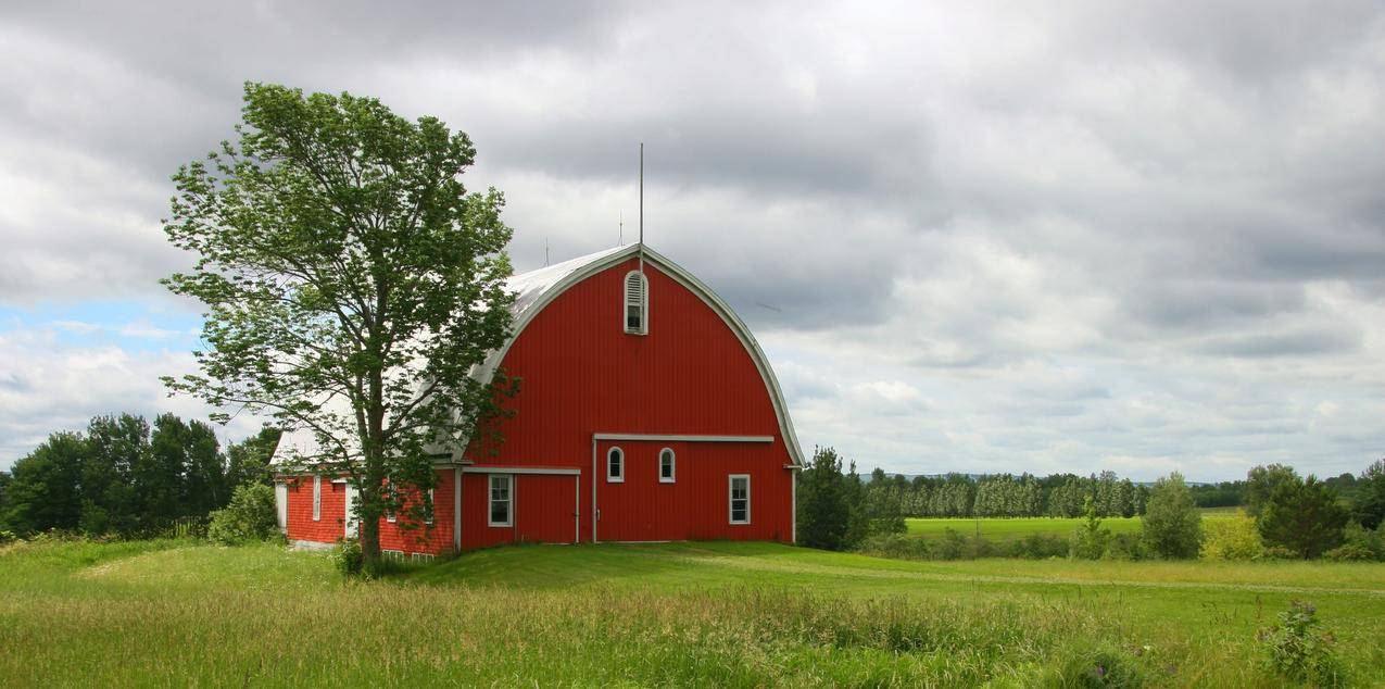 cc0可商用高清的风景图片,红色,田野,建筑物