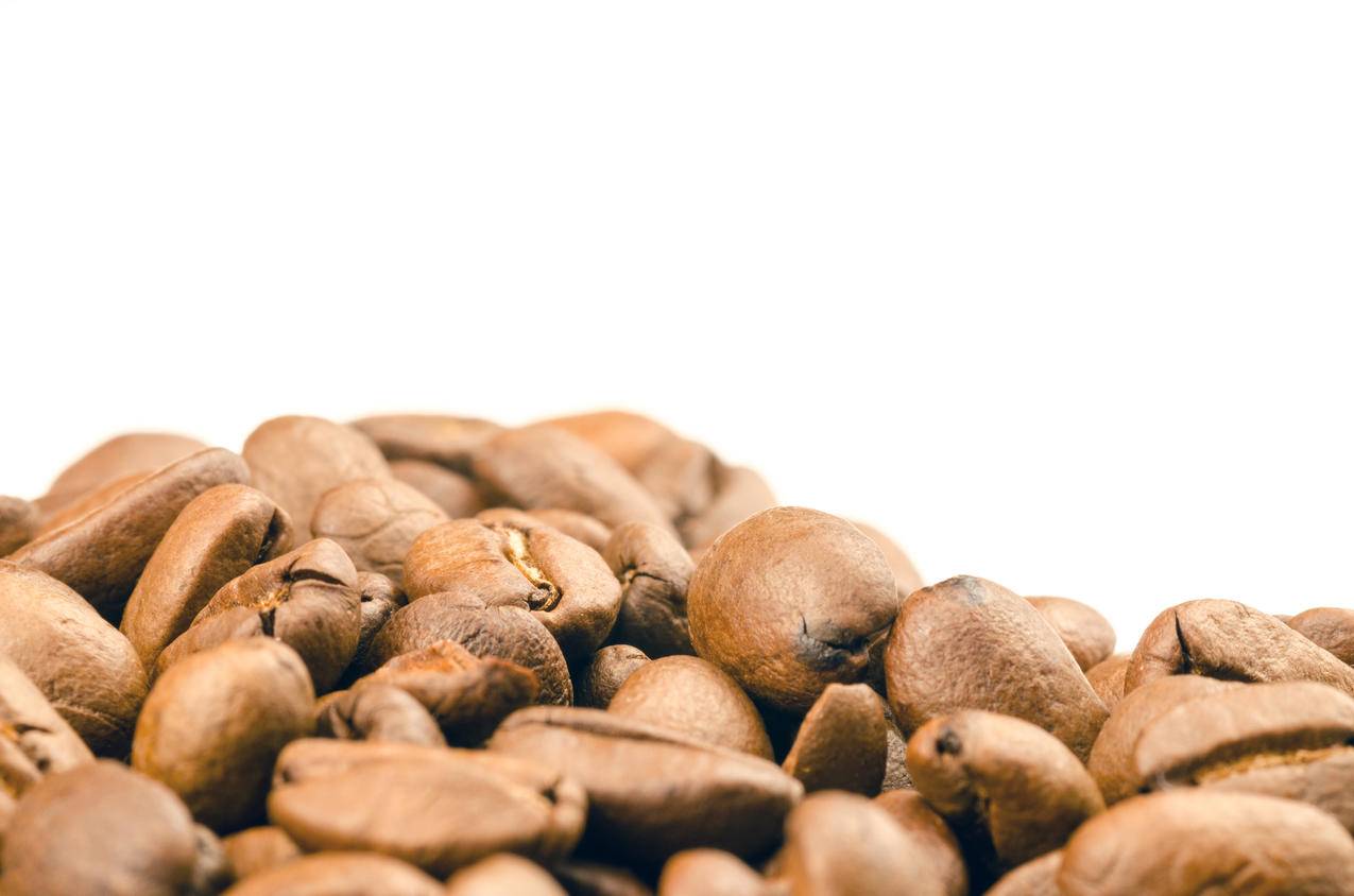 咖啡豆的选择性聚焦摄影