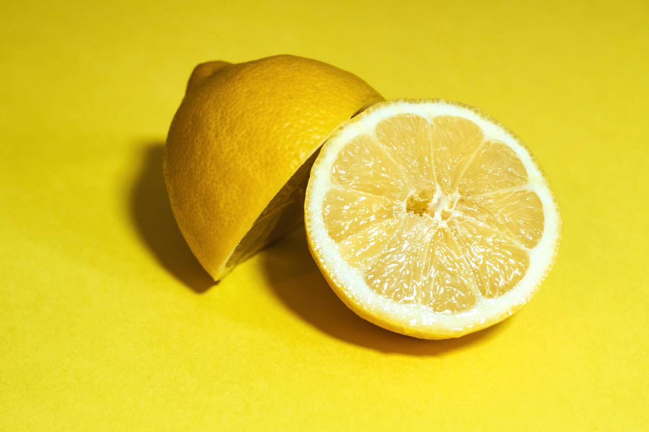 柠檬片特写摄影