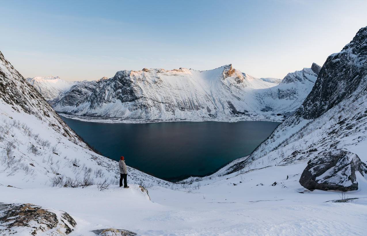 雪山与水体