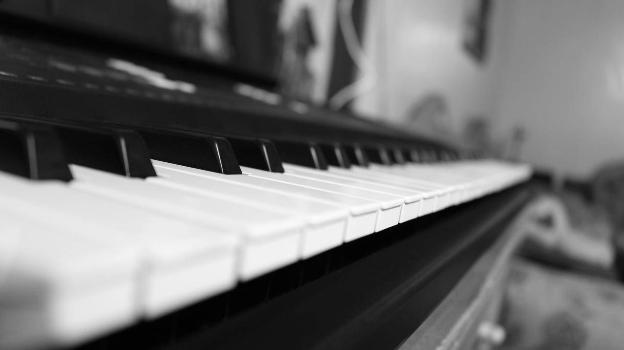 cc0可商用黑白照片,音乐,钢琴,键盘
