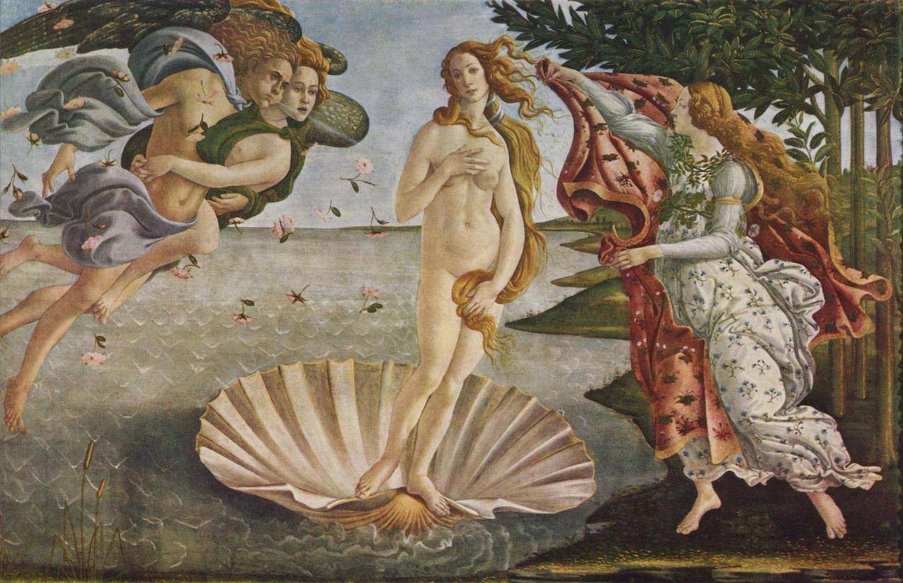 波提切利古典油画维纳斯的诞生