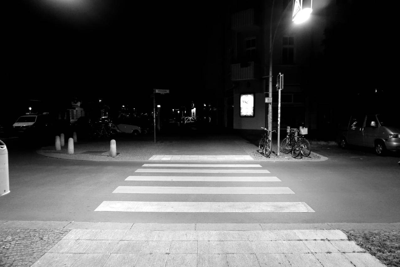 夜间,街道,黑暗,人行横道cc0可商用图片