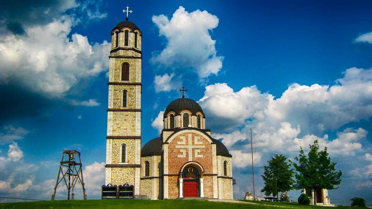 塞尔维亚的教堂建筑图片