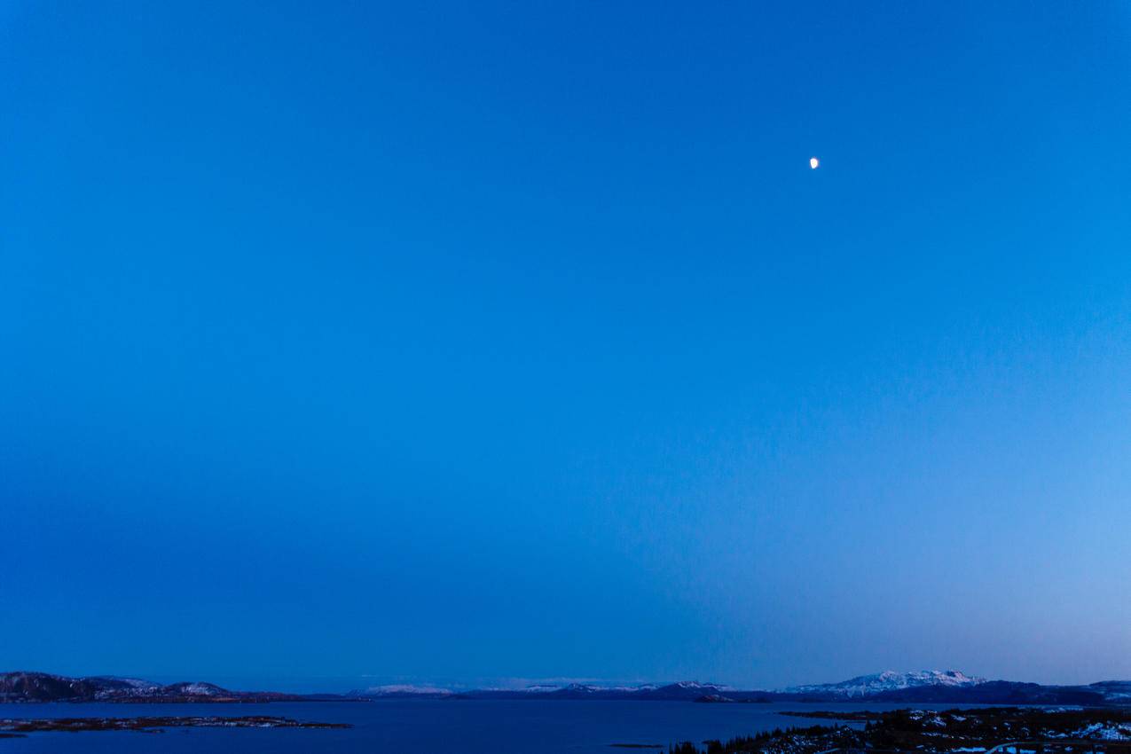 夜晚,蓝色,月亮,半月的cc0可商用图片