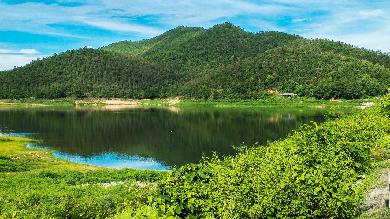 青山绿水生态风景图片