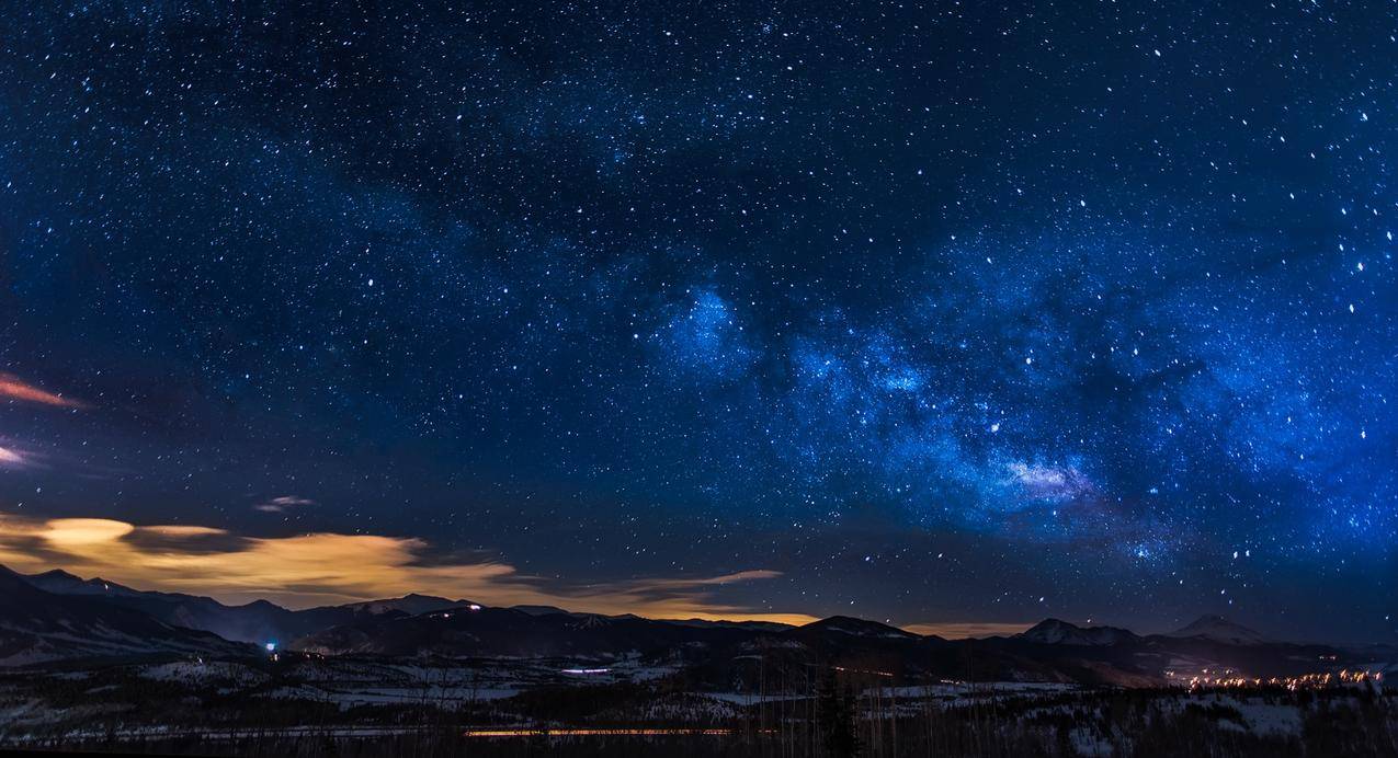 风景,山脉,天空,夜晚cc0可商用高清大图