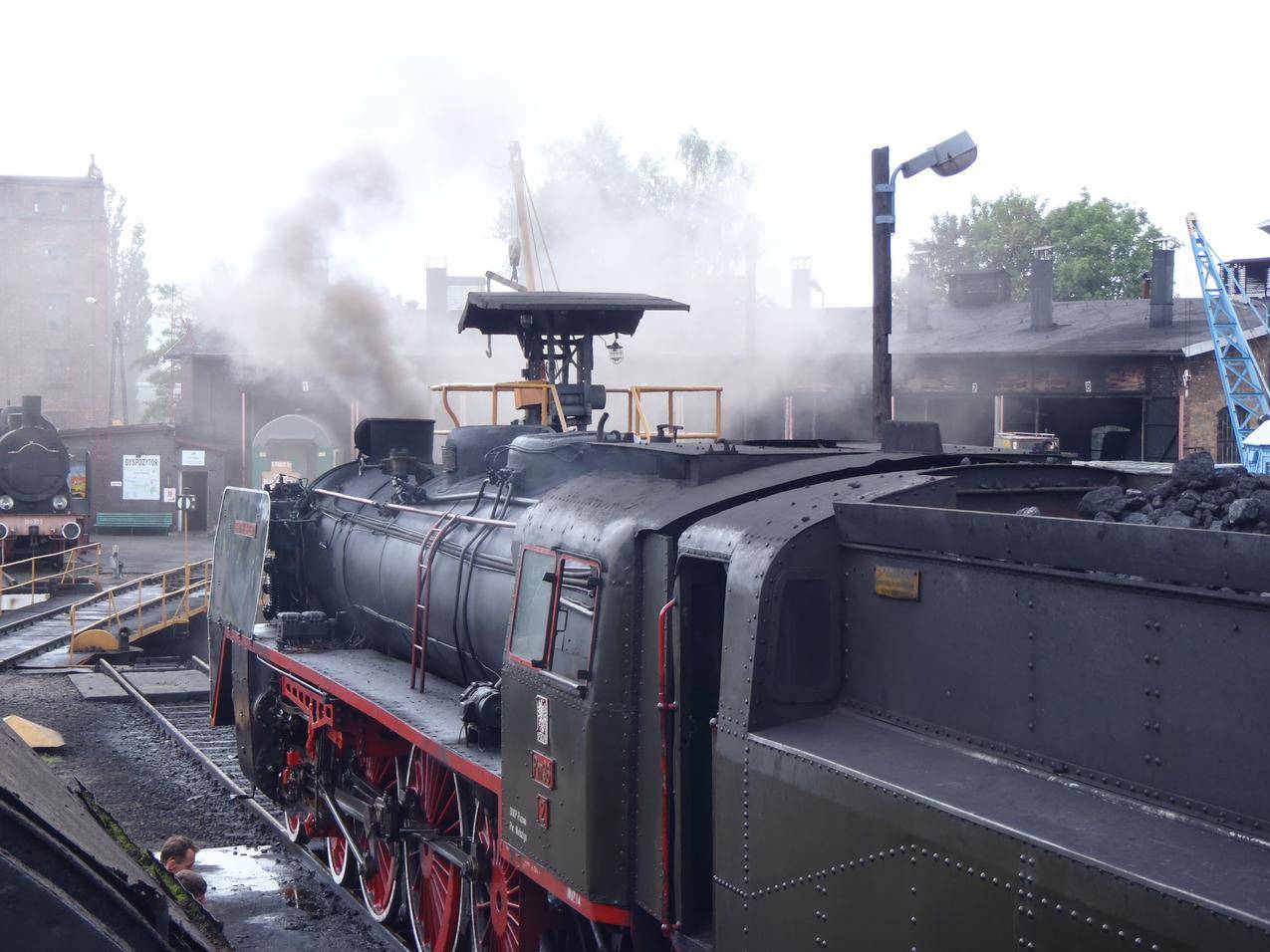蒸汽动力的火车高清图片