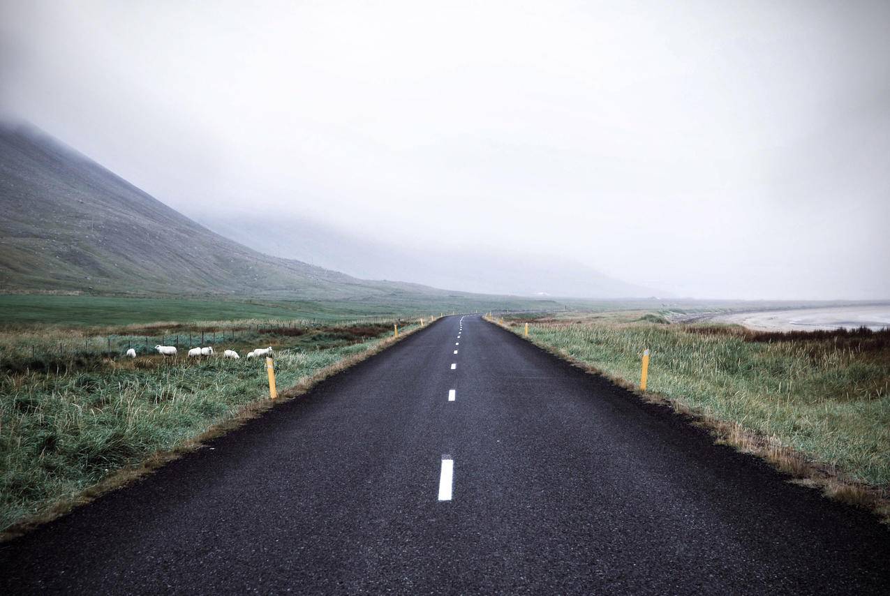 cc0可商用高清道路图片,黎明,风景,自然