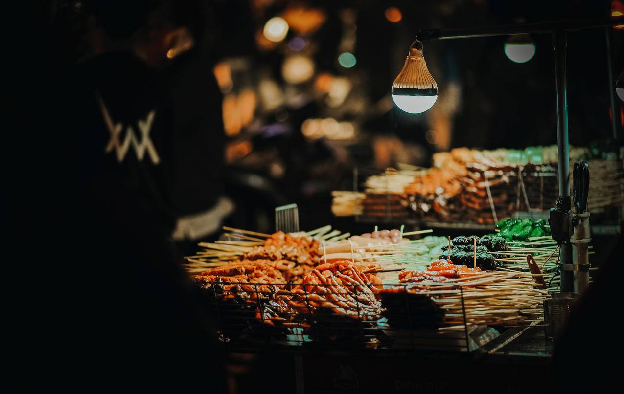 cc0可商用食品图片,光线,街道,黑暗