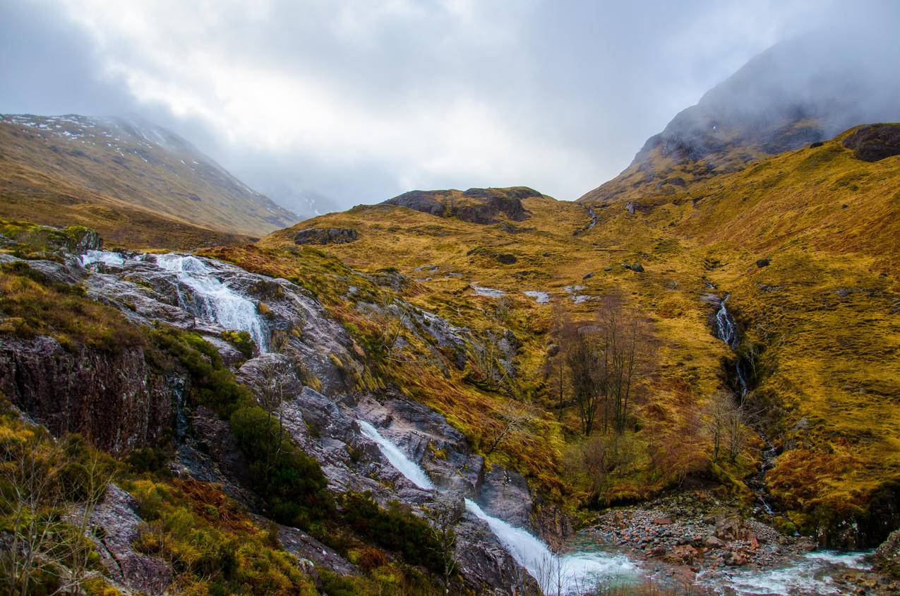 Mountains清澈的河流