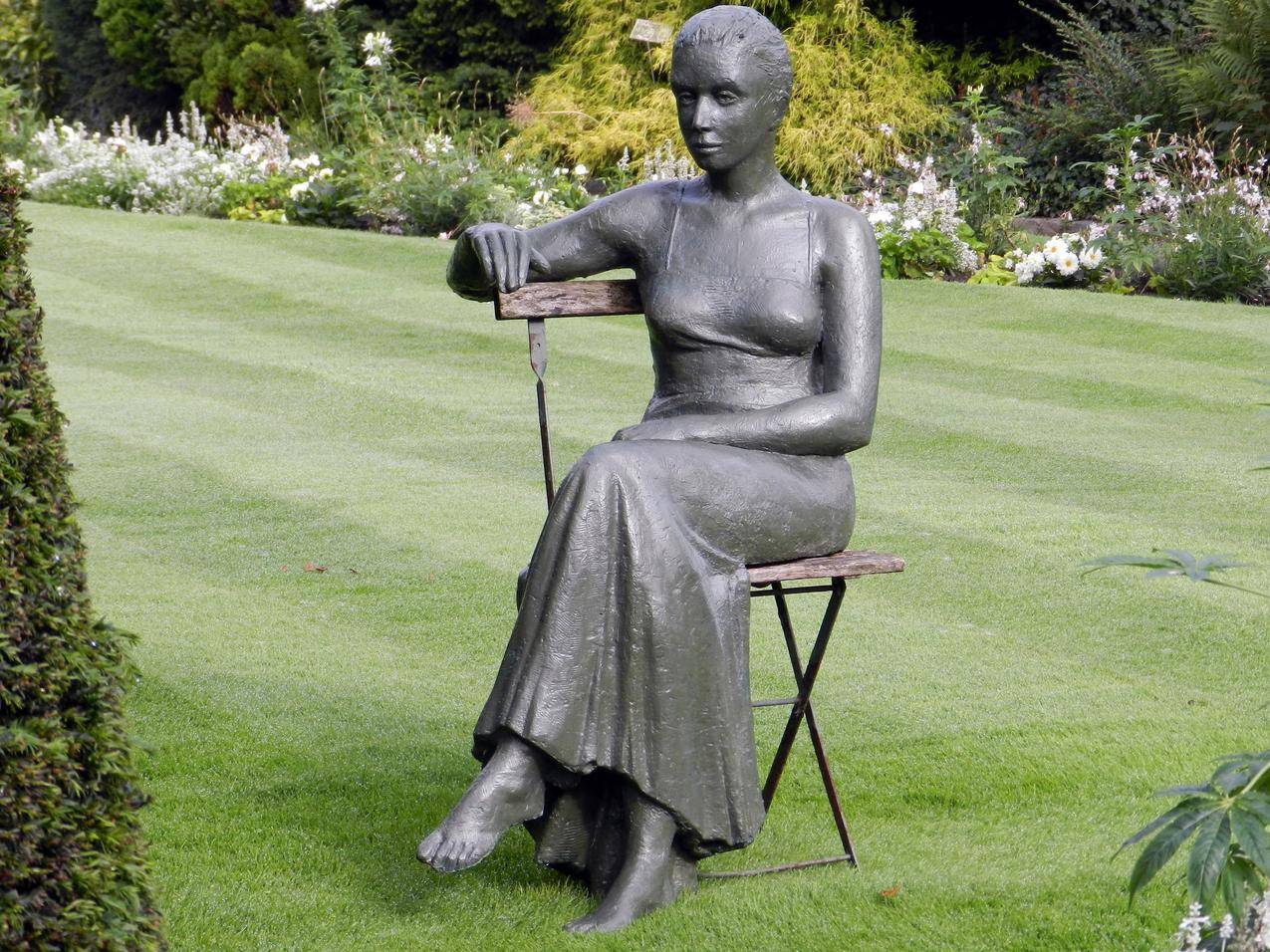 铜雕,景观雕塑女性人物