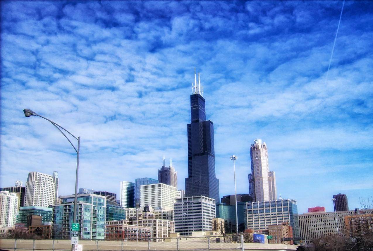 美国芝加哥城市建筑高清壁纸