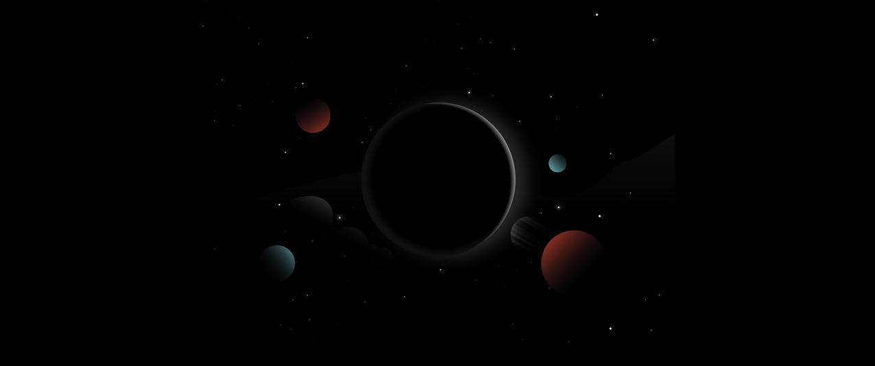 行星,黑暗,星星,HD,空间,3440x1440壁纸