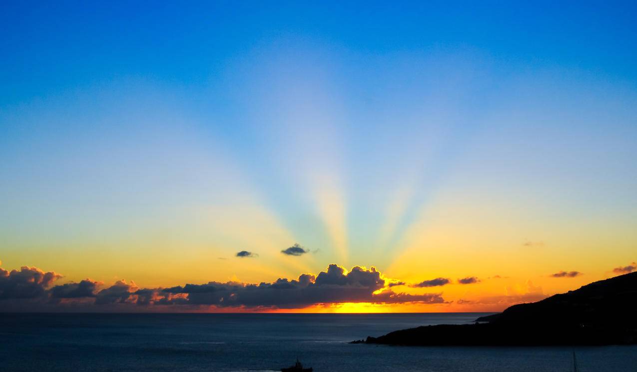 大海,黎明,天空,日落的cc0可商用高清图片