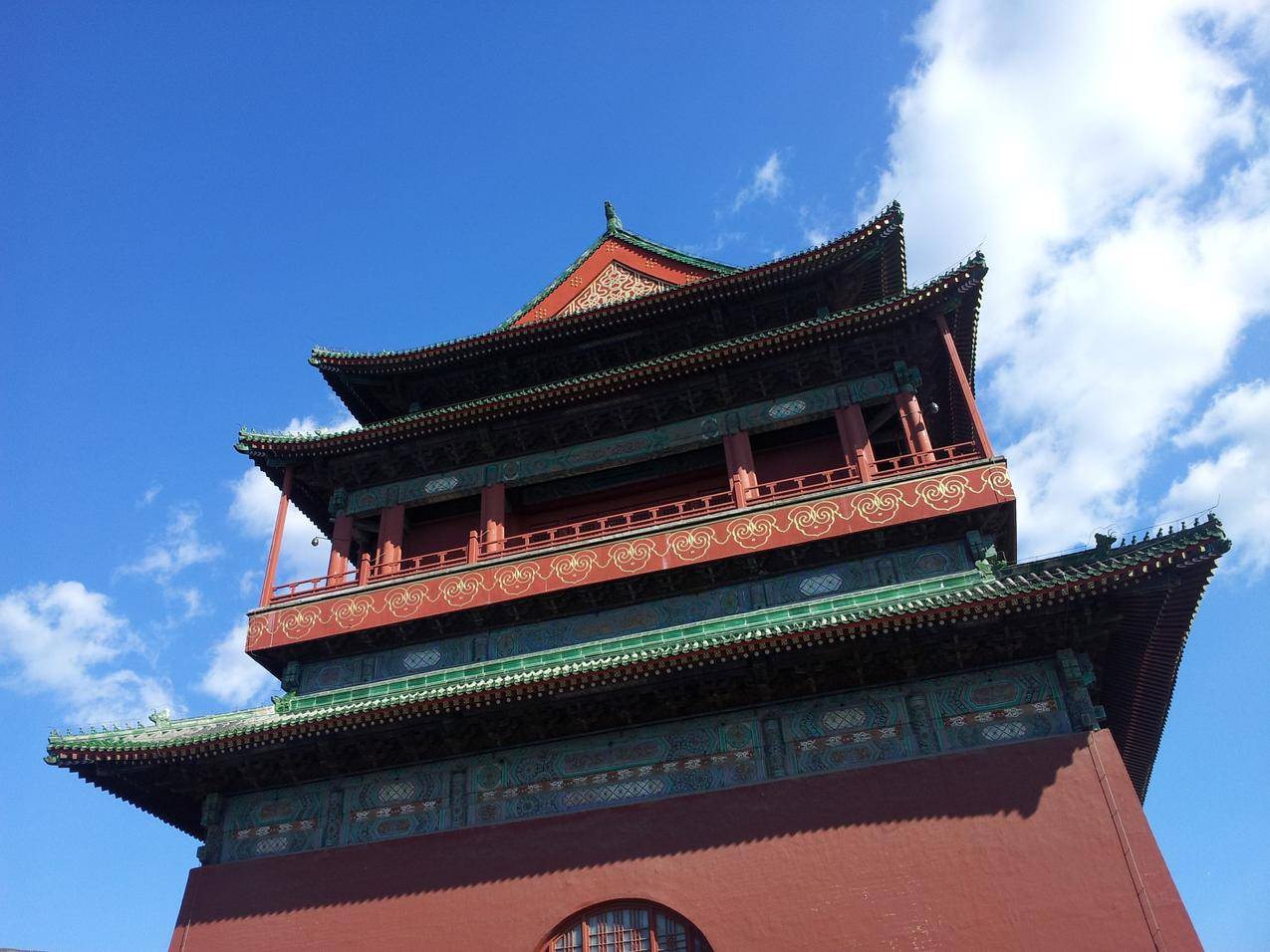 北京故宫鼓楼古建筑