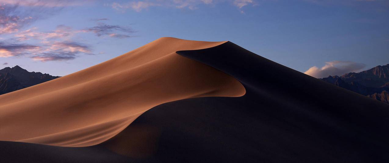 莫哈韦沙漠,傍晚风景3440x1440苹果壁纸