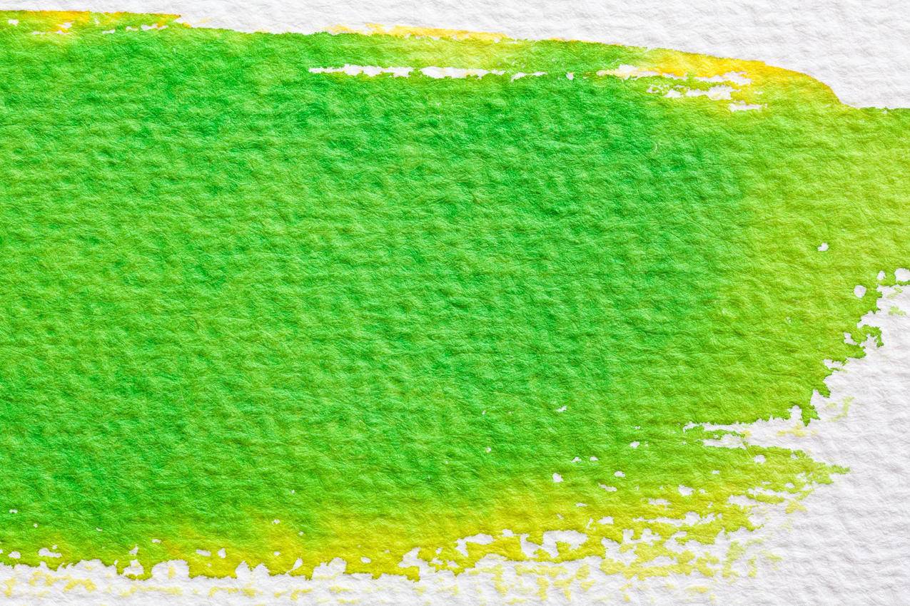 水彩纸绿色水彩墨迹背景