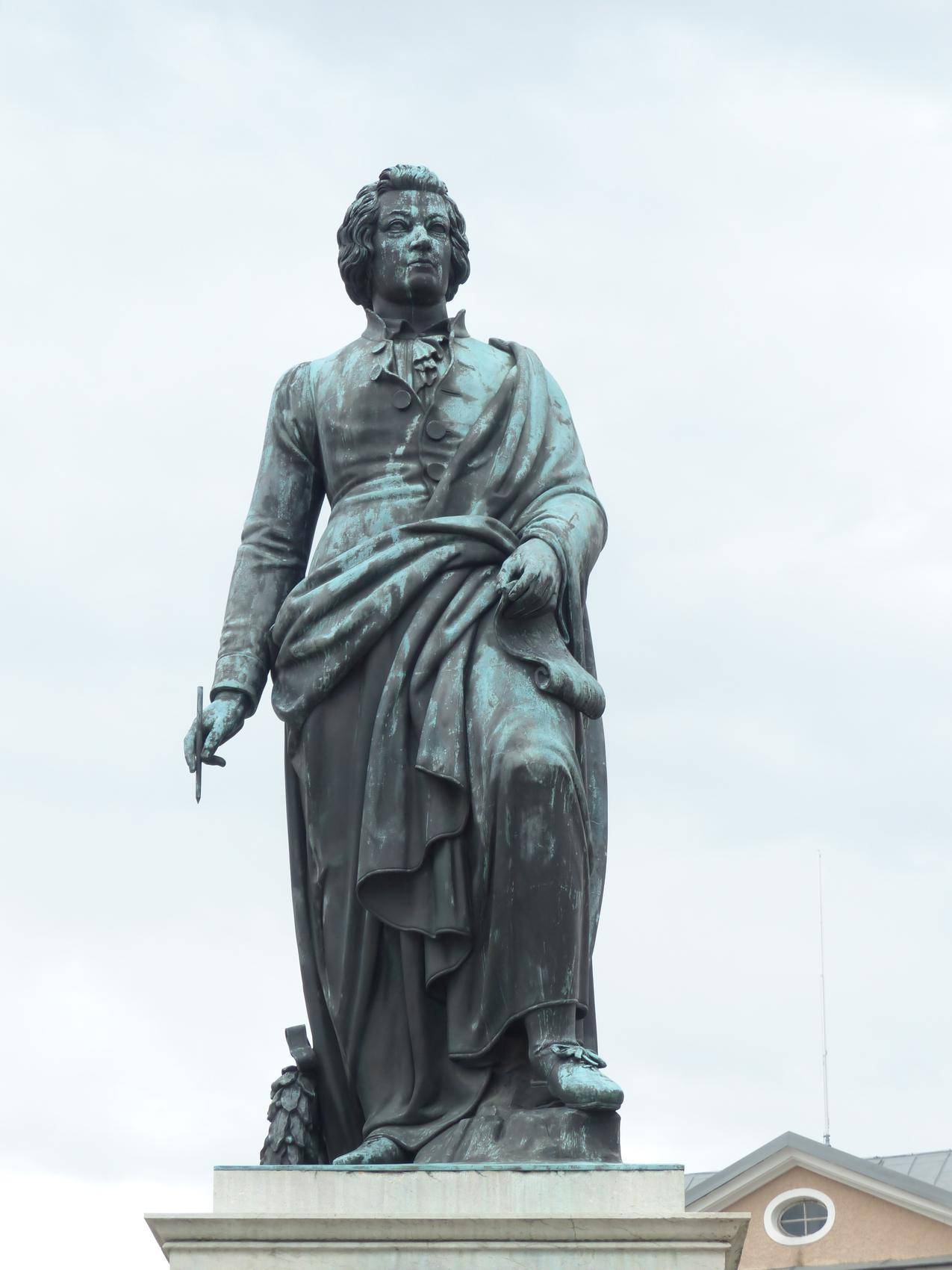 奥地利萨尔茨堡莫扎特雕像