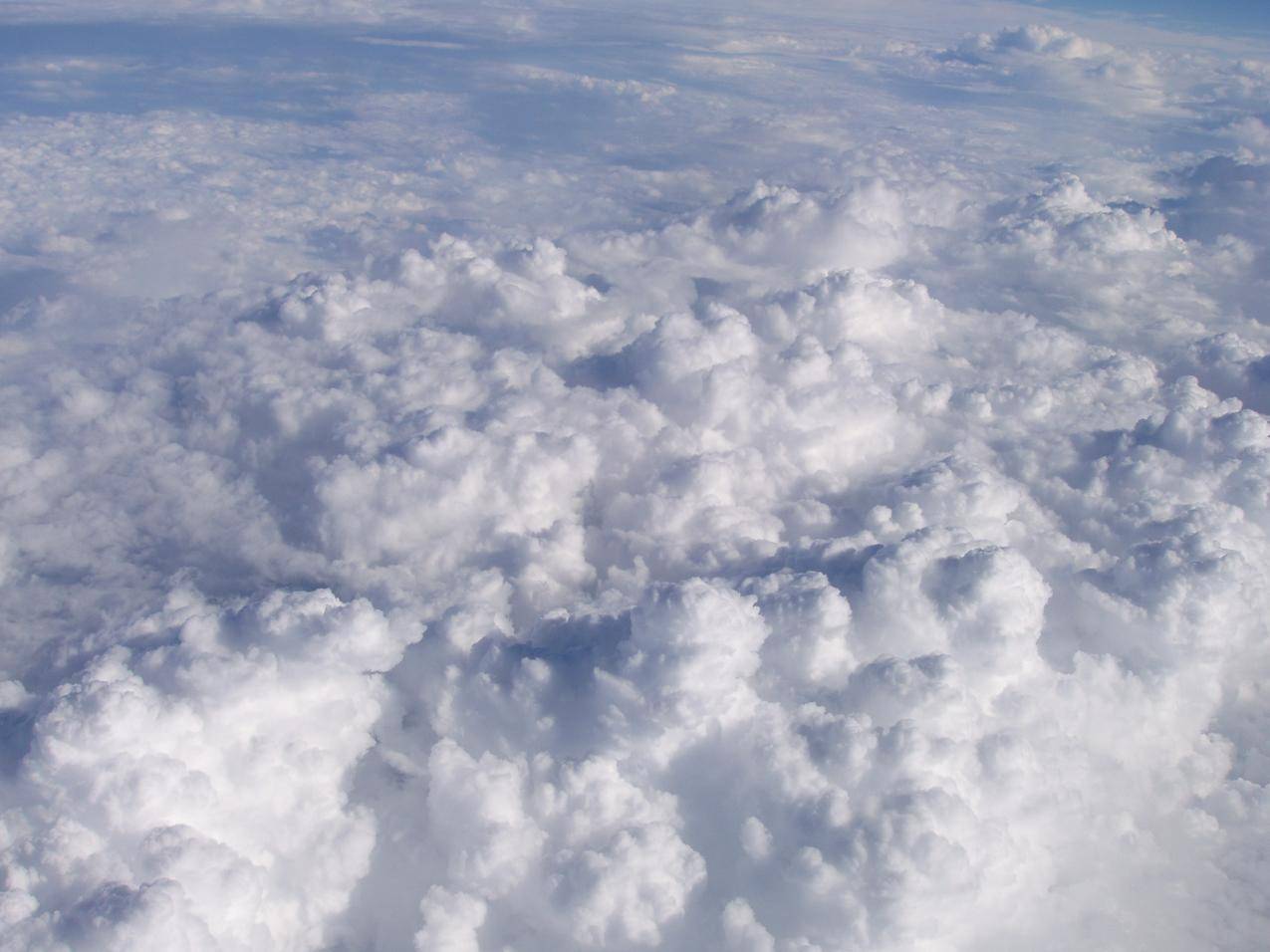 天空俯瞰云层云海图片