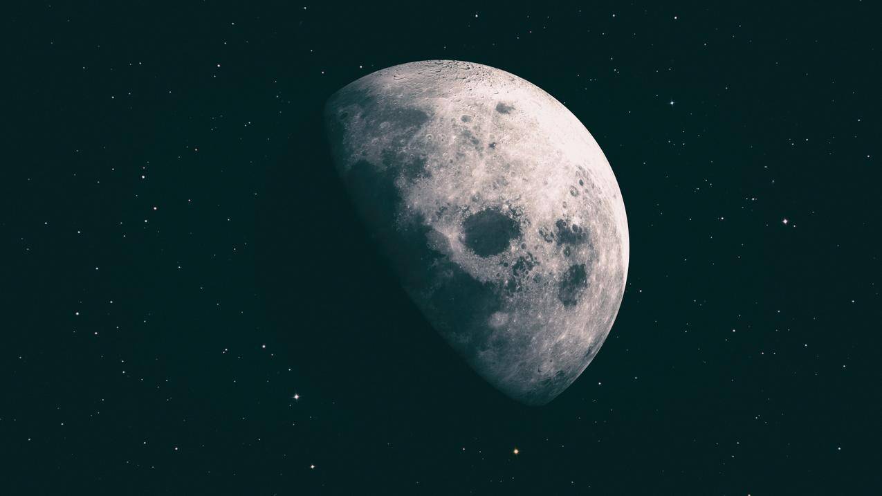 月球空间4K风景壁纸