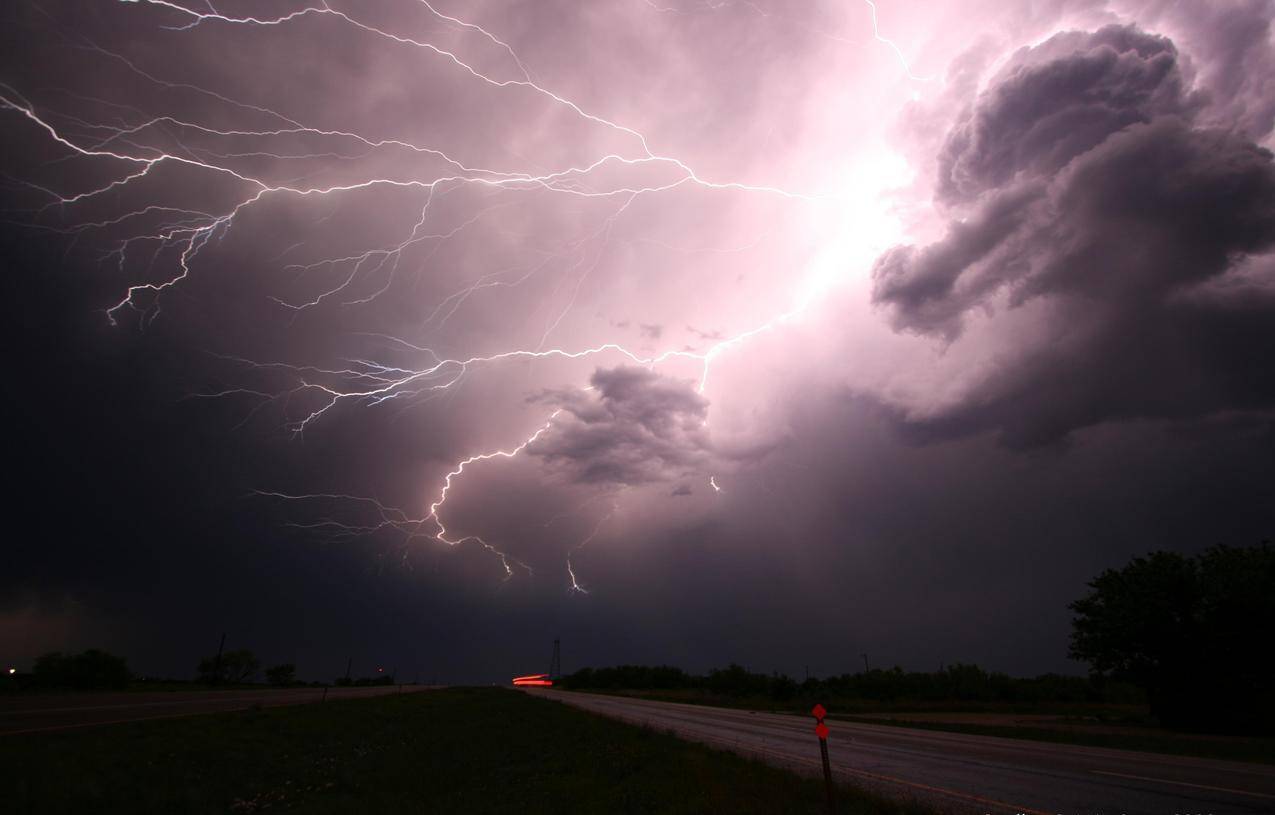 闪电,雷声,风暴,自然,4K壁纸