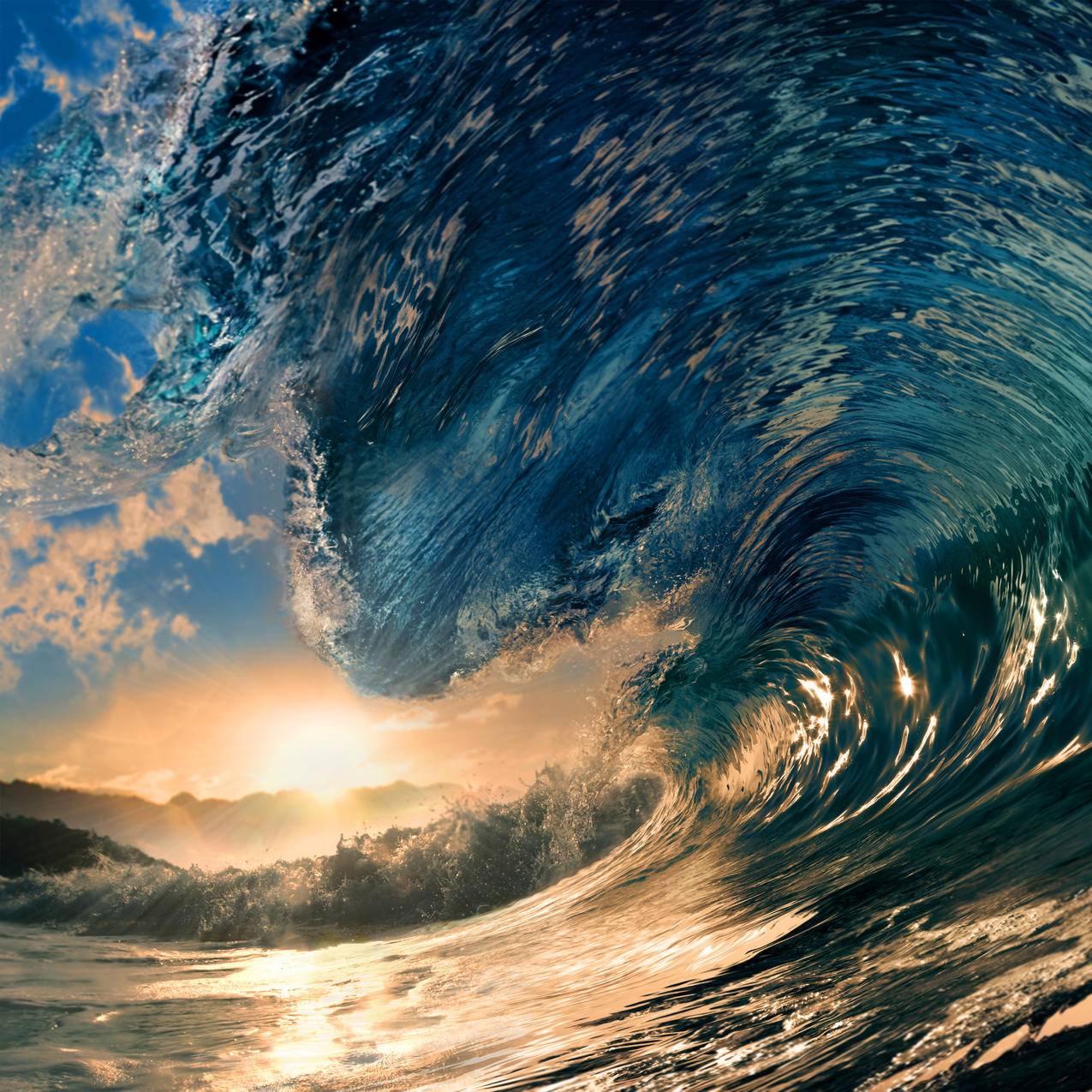 热带天堂,海洋,海浪4K图片
