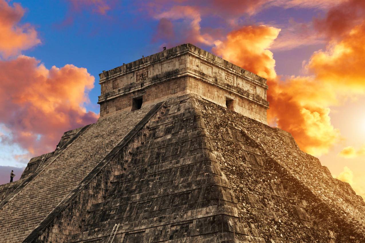 金字塔,墨西哥,4K风景壁纸