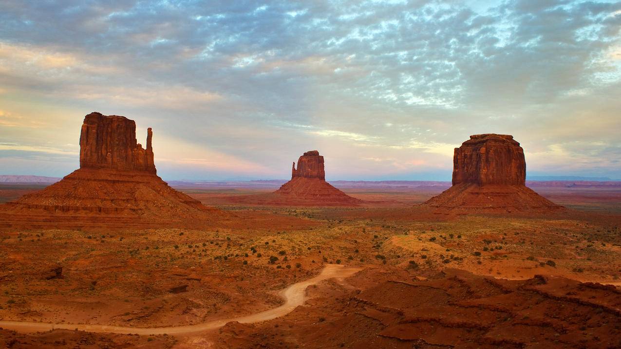 犹他州和亚利桑那州,纪念碑谷,4K风景壁纸