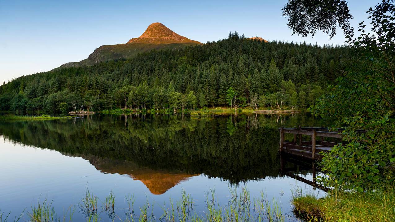 苏格兰高地,山水风景4K壁纸