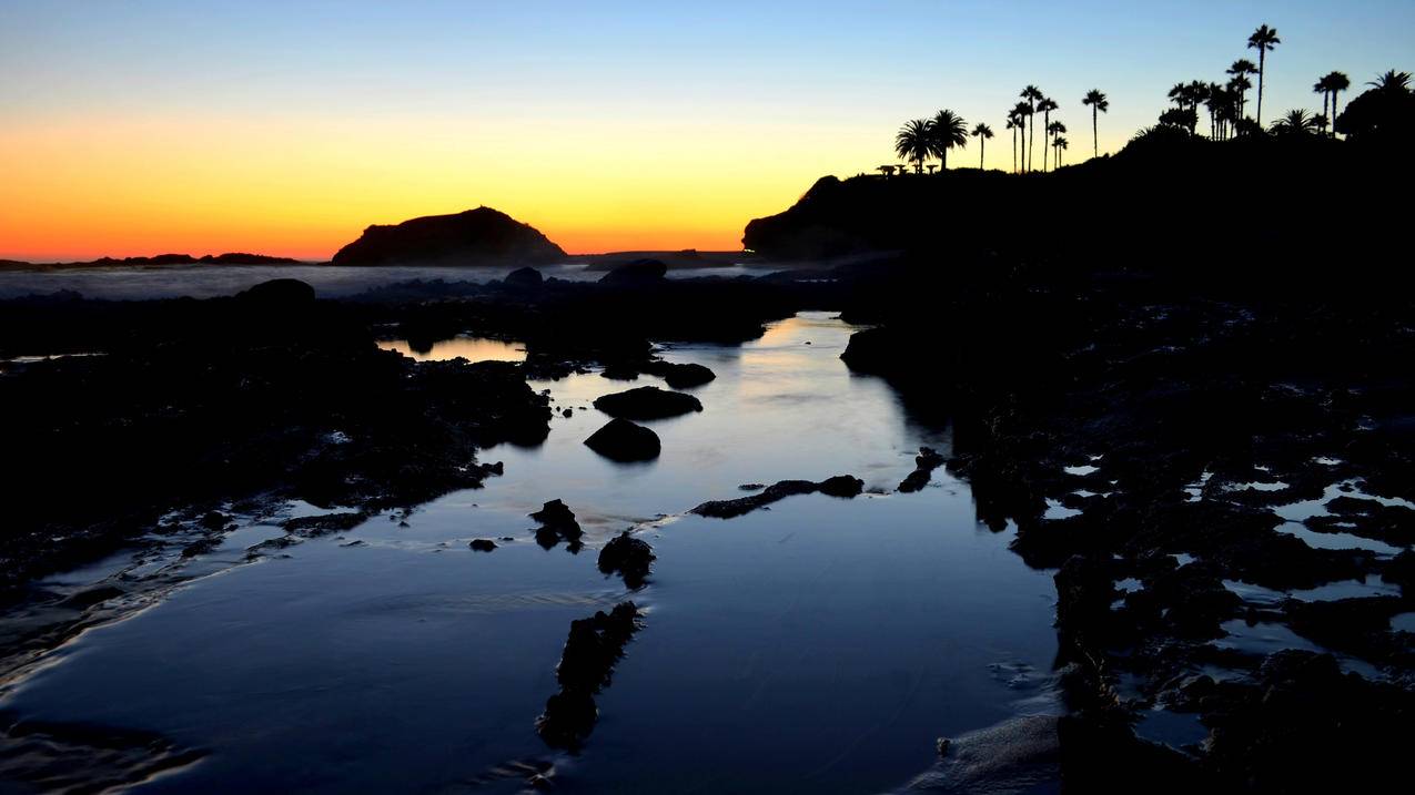 加利福尼亚南部的拉古纳海滩南部4K风景壁纸