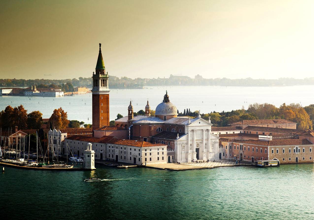 水上城市,船,意大利威尼斯建筑风光4K壁纸
