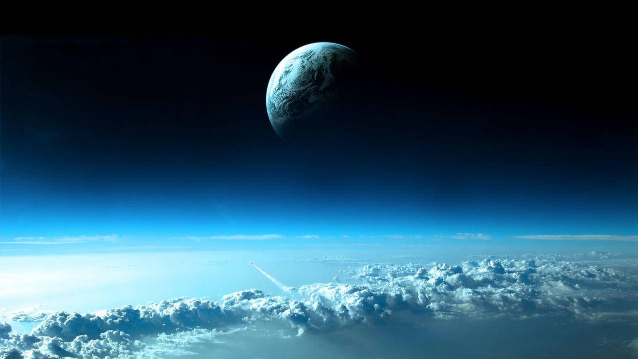 云,空间,天空,行星,4K壁纸