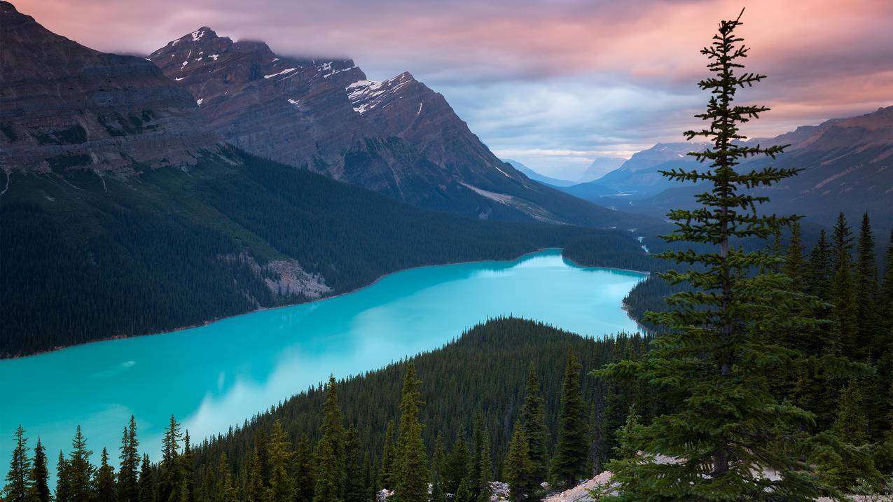 加拿大,班夫国家公园,湖,3840x2160风景壁纸