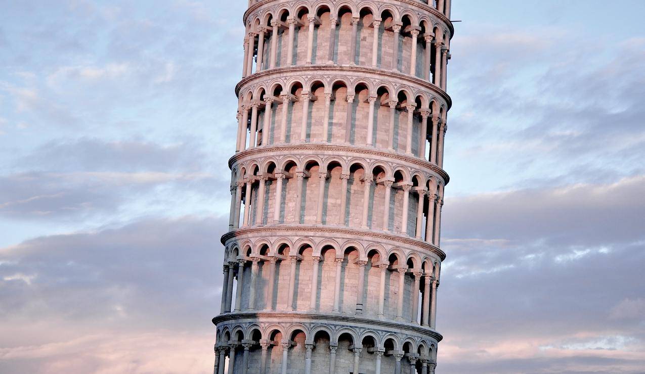意大利,比萨斜塔,建筑,风景,4k壁纸