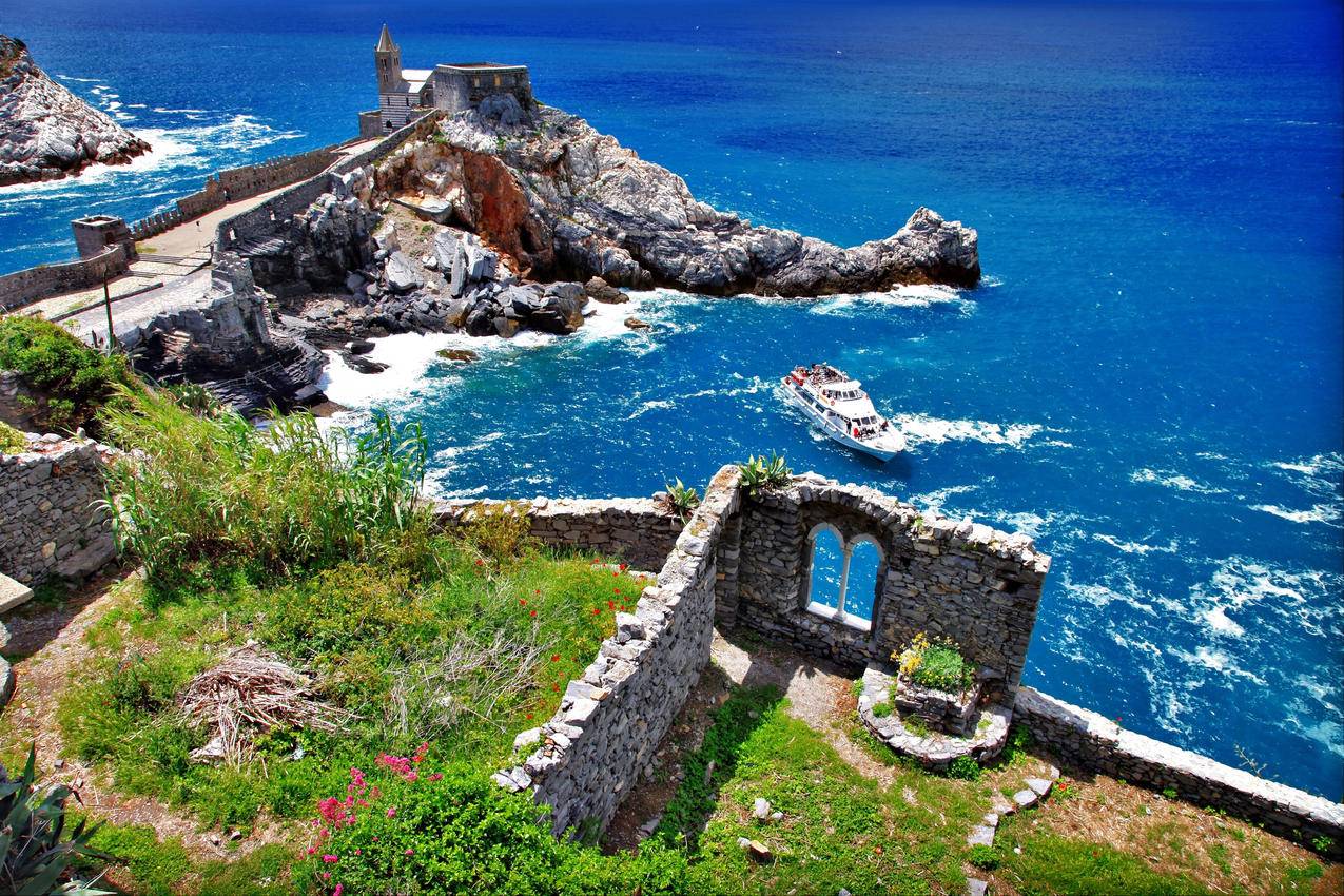意大利波多维内瑞海岸风景4K壁纸图片