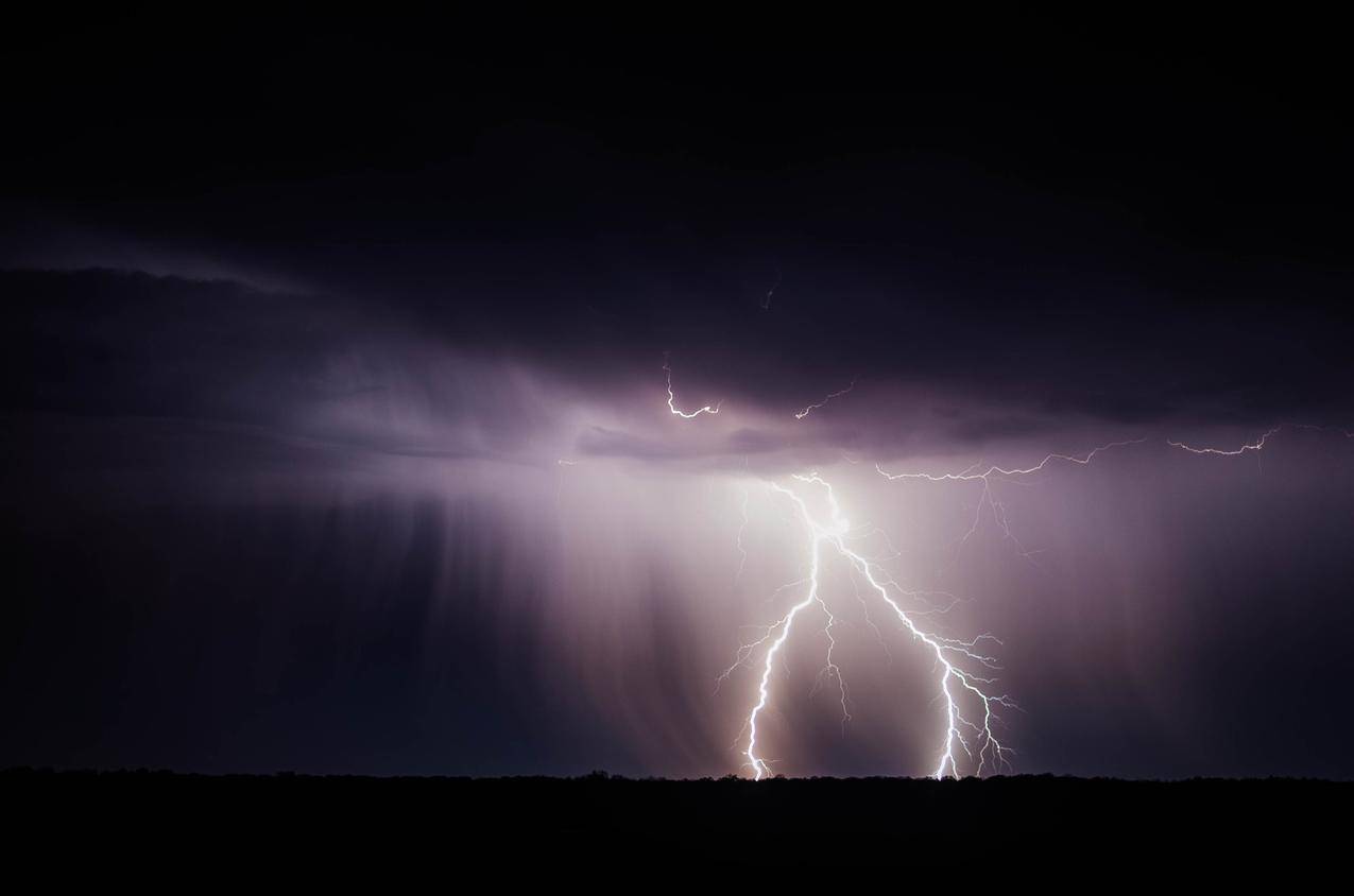 闪电,风暴,雷声,天气,充满活力,暴雨,迅雷,4K壁纸图片