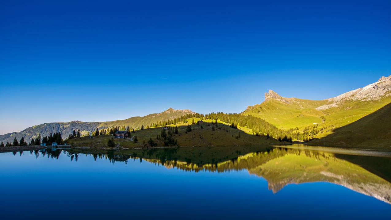 瑞士风景,湖,水库,3840x2160高清壁纸