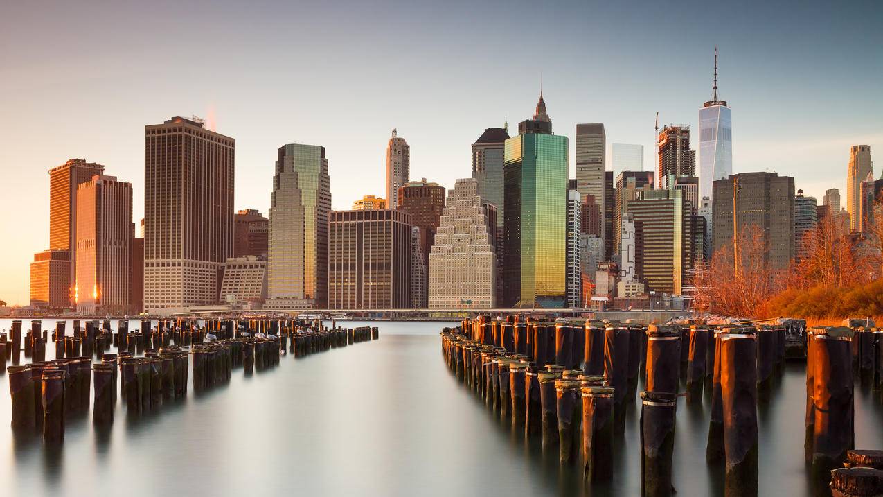 纽约市城市建筑风景4K壁纸