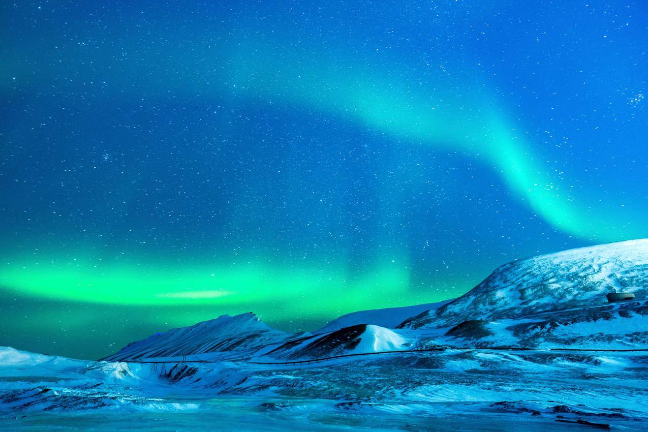 冰川,奥罗拉,北极光,4K风景图片壁纸