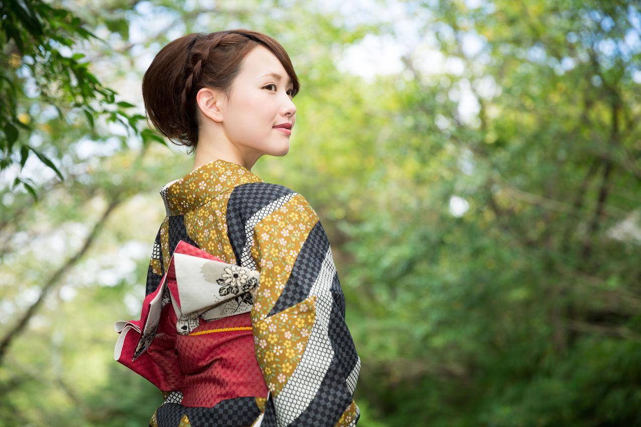 女孩,和服,自然美丽的女孩,日本和服美女5K壁纸