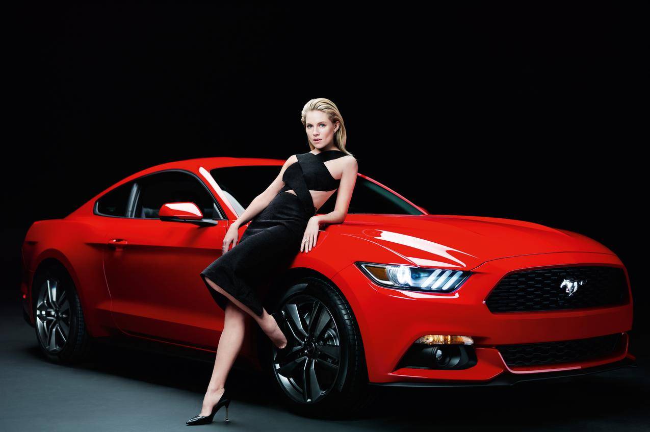 西耶娜米勒,福特汽车,美女车模7K壁纸