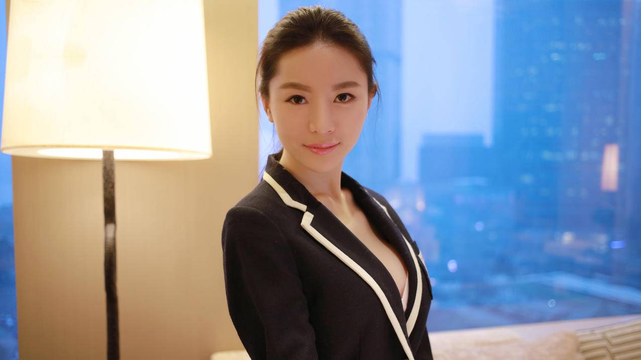 校园美女,校服,慕羽茜4K壁纸