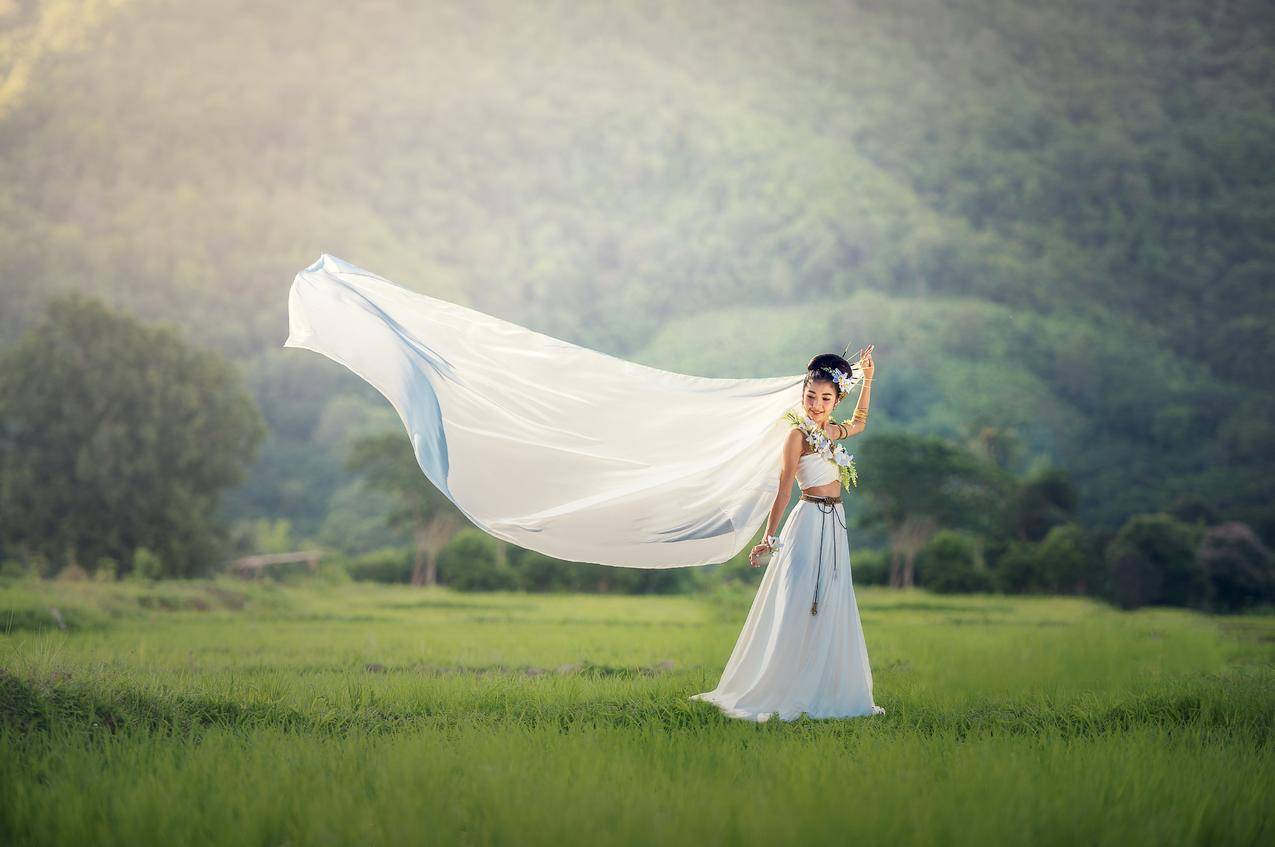 新娘,时尚婚礼,漂亮,可爱,连衣裙,5K摄影图片