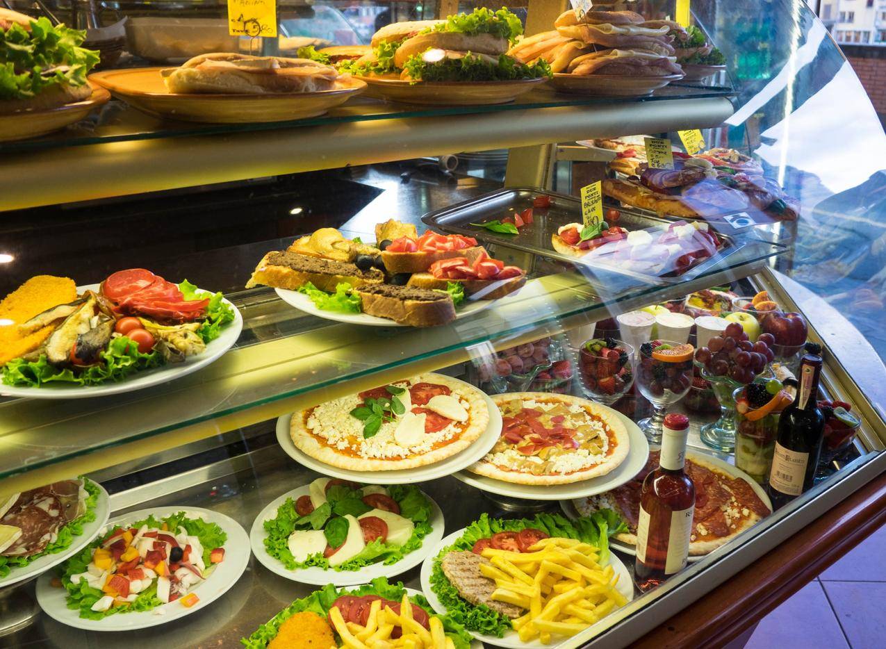 意大利佛罗伦萨,沙拉,美食,咖啡厅,美味食物4K图片