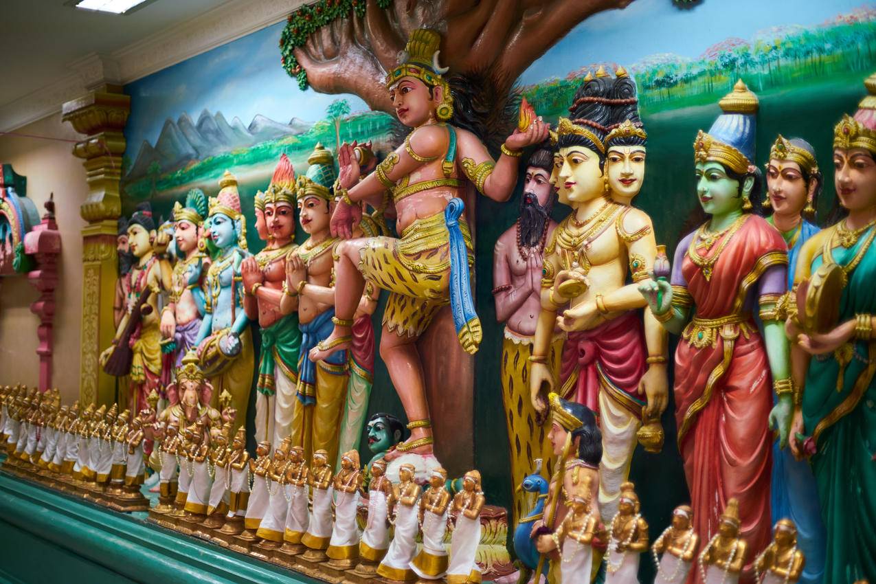 印度教,寺庙,神雕塑,信仰,佛教4k壁纸图片