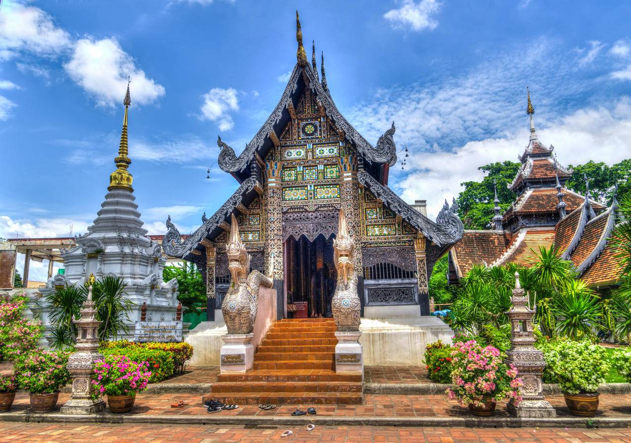 豆田， 泰国曼谷湄南河畔的黎明寺，来自摄影师Ira Block。